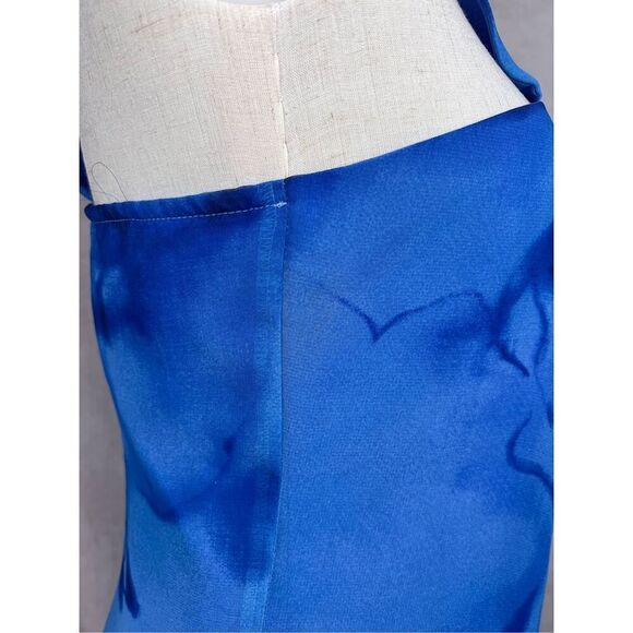 Vintage 1990s XL Blue Semi Formal Gown Prom Plus Size  Celestial - Picture 8 of 8